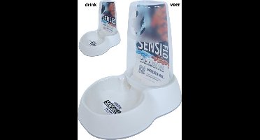 Moderna drink-/voerfontein Sensi Flo 1.5 liter, soft wit.