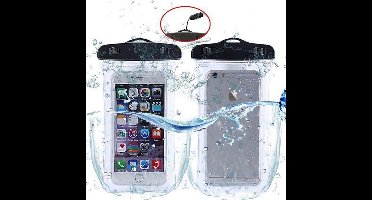 Ntech hoesje Waterdichte hoesje Pouch Geschikt voor iPhone 11 - Transparant