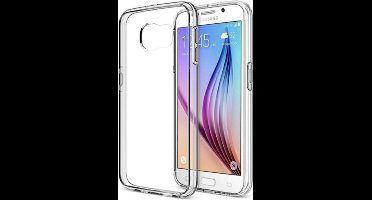 Hoesje geschikt voor Samsung Galaxy S6 Edge - Siliconen Transparant TPU Hoesje Gel (Soft Case / Cover)