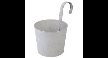 Zinken balkon bloempot met haak