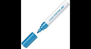 Pilot Pintor Metallic Blauwe Verfstift - Medium marker met 1,4mm schrijfbreedte - Inkt op waterbasis - Dekt op elk oppervlak, zelfs de donkerste - Teken, kleur, versier, markeer, schrijf, kalligrafeer…