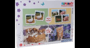 Clementoni Puzzel Superkit Animals 4-in-1 30 Stukjes