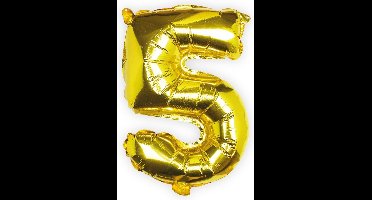 Ginger Ray Pick & Mix - Folieballon cijfer 5 - goud