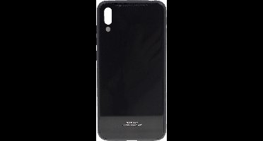 Shop4 - Huawei Y7 2019 Hoesje - Harde Back Case Zwart