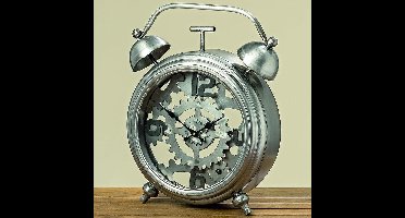 Klok - Wekker model - Ø 47cm - Industrieel - Metaal