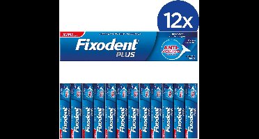 Fixodent Plus anti voedselresten 12X