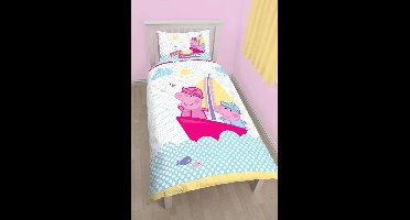 Peppa Pig Nautical - Dekbedovertrek - Eenpersoons - 135 x 200 cm - Multi