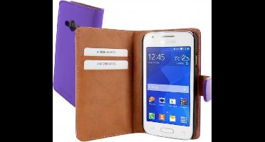 Mobiparts Premium Wallet Case Samsung Galaxy Trend 2 (Lite) Purple
