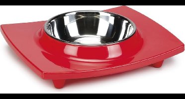 Beeztees Suki - Hondenvoerbak - Rood - 24x20x5 cm