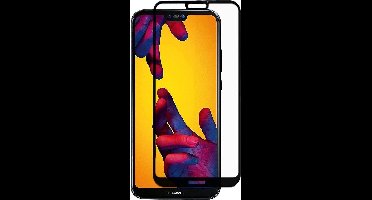 Screenprotector geschikt voor Huawei P20 Lite - Glazen Gehard | Full Cover Volledig Beeld | Tempered Glass - van iCall