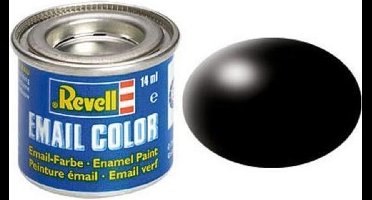 Revell verf voor modelbouw zijdemat zwart kleurnummer 302