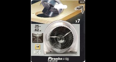 Piranha Gatenzaag 7x (25...62) aluminium, 20 diep 25 - 62mm X81000