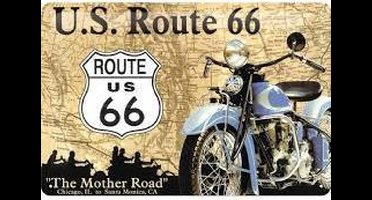 Nostalgic Art Us route 66 The Mother road 20 x 30 cm.