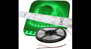 LEDstrip GROEN 5-meter 30 leds/meter waterproof LED strip