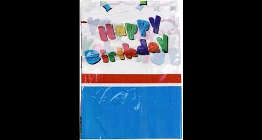 Eddy Toys Tafelkleed Happy Birthday 130 X 180 Cm