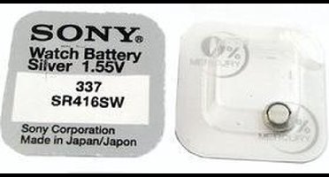 Sony 337, SR416SW, SR62 knoopcel horlogebatterij