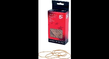 5 Star elastieken 1,5 mm x 80 mm, doos van 100 g