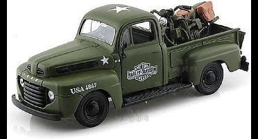 Maisto Ford F1 ´48 & Harley-Davidson WLA Flathead '42 1:24 Auto