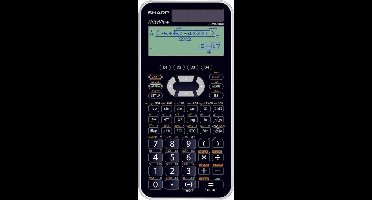 Sharp EL-W550XG Wetenschappelijke schoolcalculator (4-regelig display, 335 functies, D.A.L.-invoer) zwart