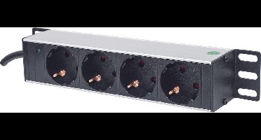 Intellinet 714020 – 10 inch Stekkerdoos voor patchkast – Aluminium, Zwart