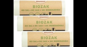 Bio Bag - biozak 240 liter  Multipack 3 rollen van 3 zakken