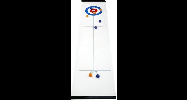 Kikkerland Curling Game - Voor op tafel - Spelletjes voor kinderen - Speelgoed - Compacte speelset - Makkelijk mee te nemen op reis - Spel - Leuk voor kids - Bezigheid