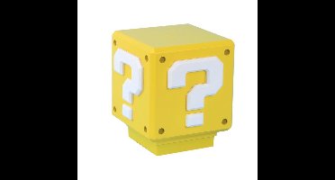 Super Mario Mini Question Block Light – Officieel Gelicentieerde Super Mario Bros. Merchandise, Slaapkamer‑ of Gamekamerdecoratie, Retro Gamer Cadeau, Werkt op Batterijen – Paladone