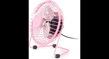 Maxxter USB Ventilator - Bureau Koeler - Ideaal voor op kantoor! roze