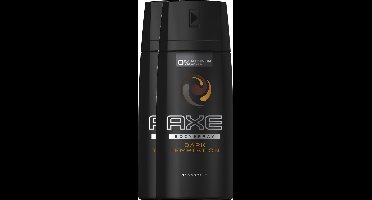 AXE Dark Temptation Deodorant - 2 x 150 ml - Voordeelverpakking
