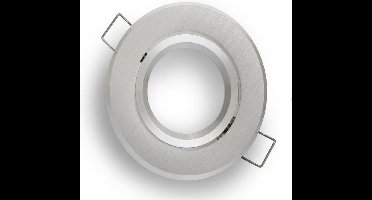 Inbouw spot MR16 aluminium rond armatuur zilver/zilver