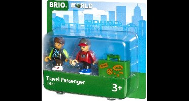 BRIO Twee reizigers met koffer - 33823