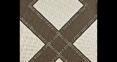 Dutch Wallcoverings Vliesbehang maritiem ruit - beige/creme