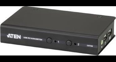 ATEN CS72D KVM Switch DVI, USB, Audio, 2-Poorts