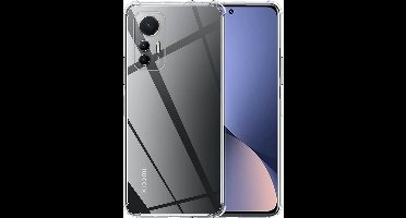 Hoesje geschikt voor Xiaomi 12 Lite - Anti Shock Proof Siliconen Back Cover Case Hoes Transparant