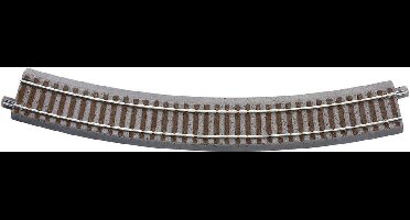 H0 Roco GeoLine (met ballastbed) 61128 Gebogen rails 6 stuk(s)