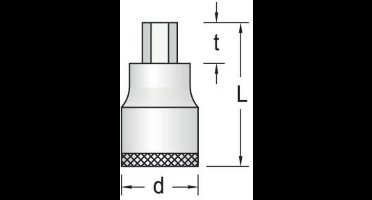 Gedore IN 21 19 6181280 Inbus Schroevendraaierdop 19 mm 1 (25 mm)