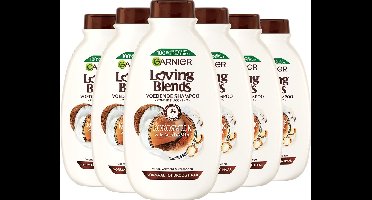 Garnier Loving Blends Kokosmelk & Macadamia Shampoo Voordeelverpakking - Normaal tot Droog Haar - 6 x 300ml