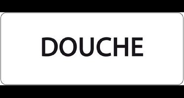 Ivana Tekstbord Douche
