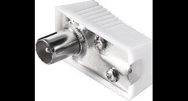 Coax IEC (m) schroef connector - plastic / haaks