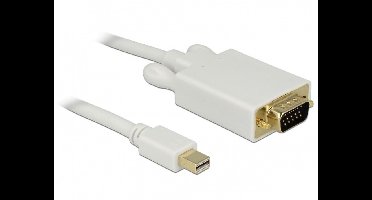 Delock - Mini DisplayPort - VGA Kabel - Wit - 3.0 meter