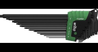 Wiha Stiftsleutelset in ErgoStar houder TORX® MagicSpring® 14-delig chemisch gezwart in blister - 43848