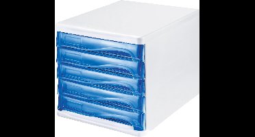 helit ladebox, 5 schuifladen, A4, polypropeen