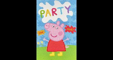 Peppa Big-  uitnodigingskaarten - uitnodiging - kinderfeest| verjaardag Peppa- feest artikelen- | Party feestje| | oink