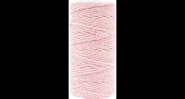Vaessen Creative Macrame Touw - Lichtroze - 3mmx100m