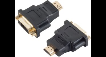 Premium HDMI (m) - DVI-D Dual Link (v) adapter / zwart
