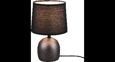 REALITY MALU - Tafellamp - Nikkel antiek - excl. 1x E14 4 W - Snoerschakelaar