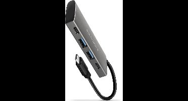 Axagon HMC-4G2 interface hub USB 3.2 Gen 2 (3.1 Gen 2) Type-C 10000 Mbit/s Grijs