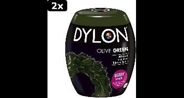 2x Dylon Machinewas Textielverf Olive Gree 350 gr