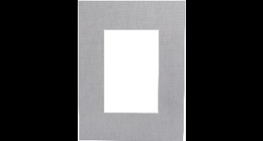 Passe-partouts 822 Grijs 20x25cm met 12x17cm uitsnede (5 stuks)