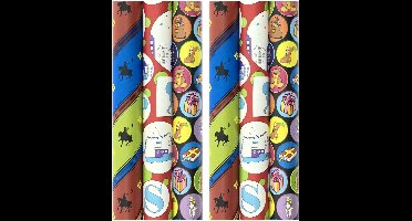 Assortiment Sinterklaas cadeaupapier inpakpapier - 2.5 meter x 50 cm - 6 rollen
